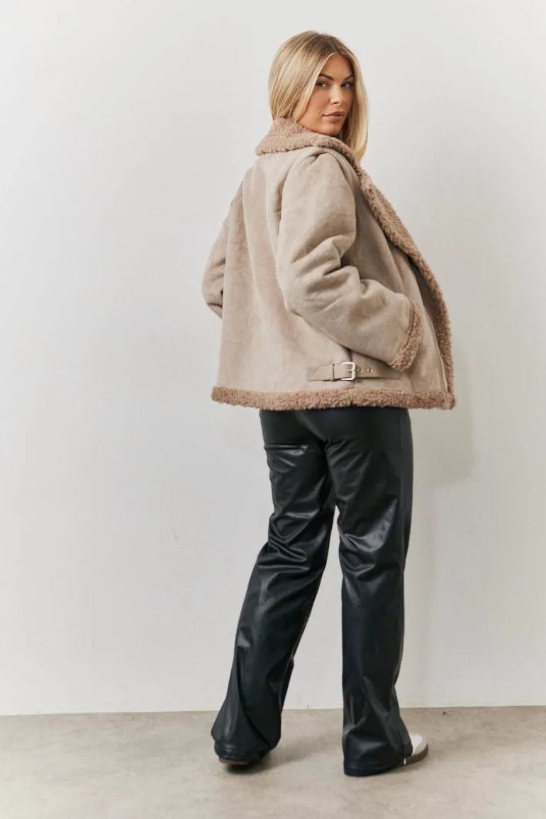 2 In 1 Aviator Coat Gilet