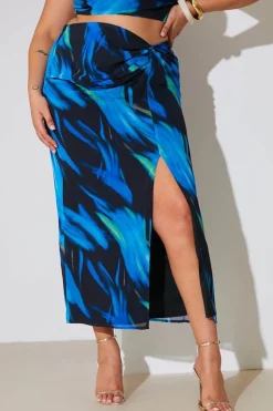 Abstract Print Maxi Co-Ord Skirt