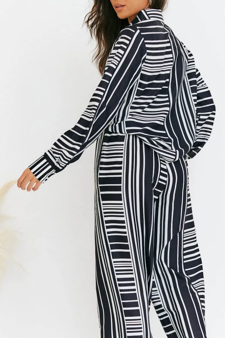 Abstract Stripe Co-Ord Shirt