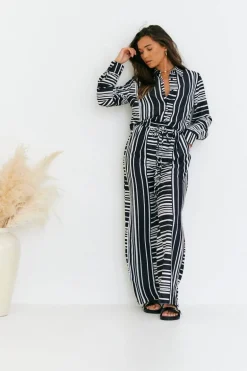 Abstract Stripe Co-Ord Shirt