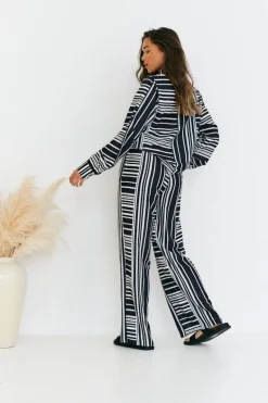 Abstract Stripe Co-Ord Shirt
