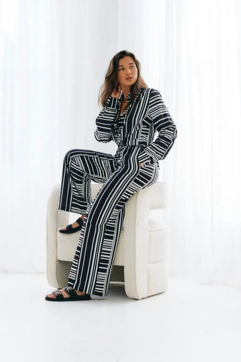 Abstract Stripe Co-Ord Trouser
