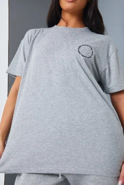 Active' Circle Slogan T-Shirt
