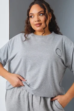 Active' Circle Slogan T-Shirt