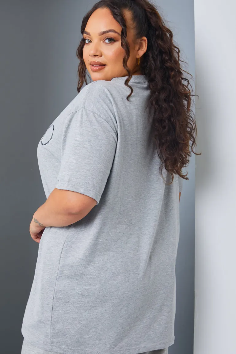 Active' Circle Slogan T-Shirt