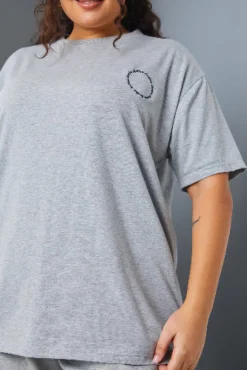 Active' Circle Slogan T-Shirt