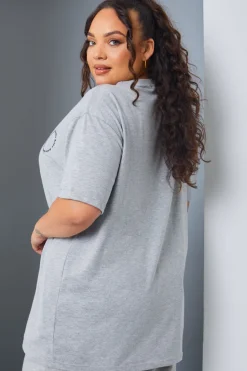 Active' Circle Slogan T-Shirt
