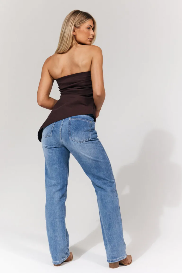 Asymmetric Bandeau Top