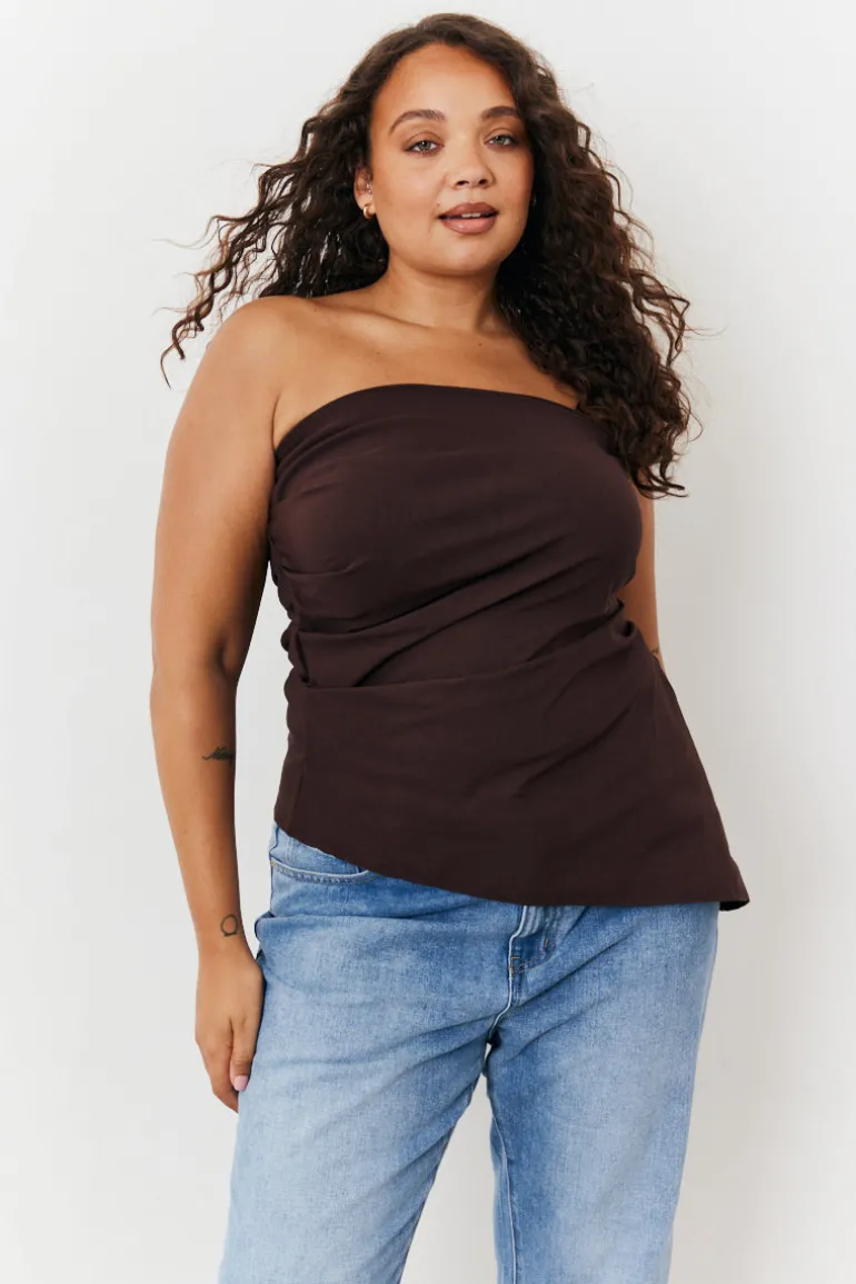 Asymmetric Bandeau Top