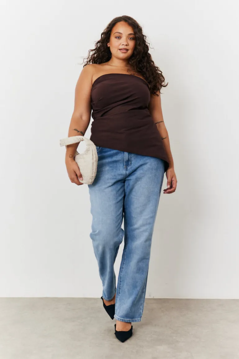 Asymmetric Bandeau Top