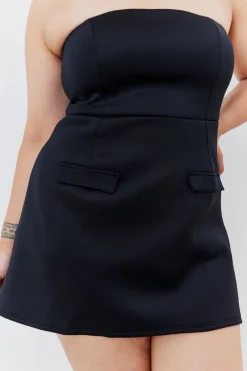 Bandeau Pocket Detail Mini Dress