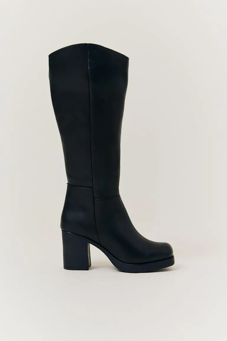 Bella Chunky Heeled High Leg Boot