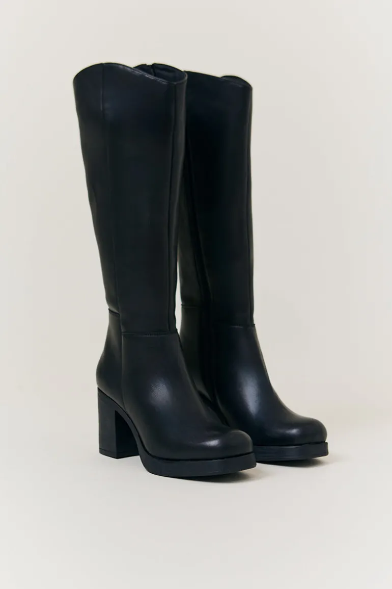 Bella Chunky Heeled High Leg Boot