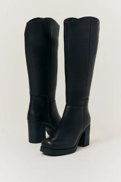 Bella Chunky Heeled High Leg Boot