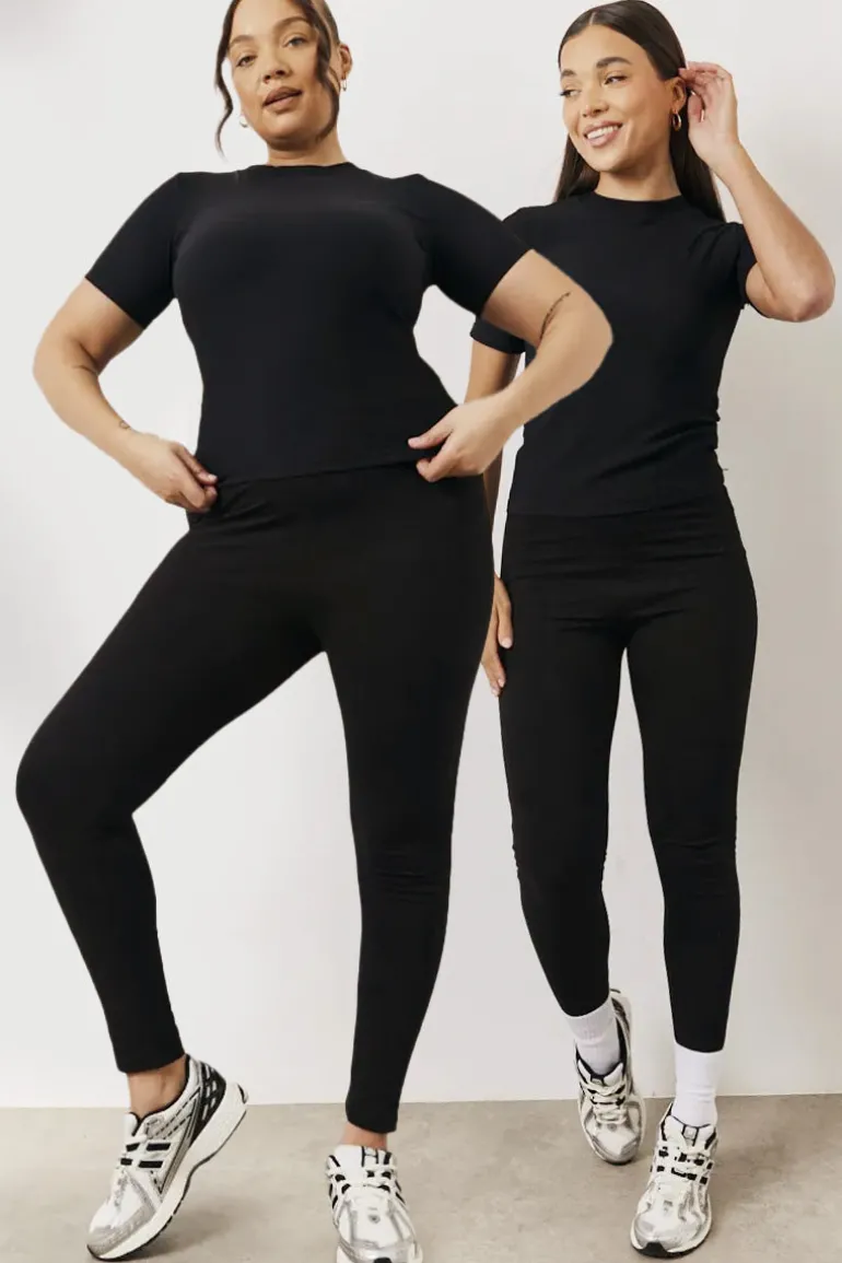 Black 2 Pack Jersey Legging