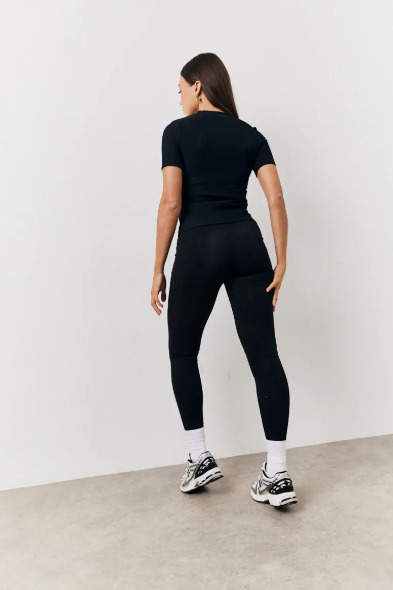 Black 2 Pack Jersey Legging