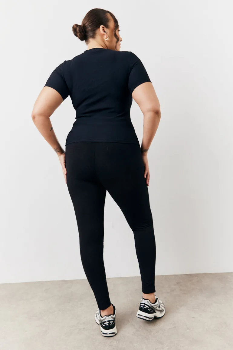 Black 2 Pack Jersey Legging