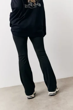 Black Flare Leg High Waisted Co-Ord Yoga Trousers