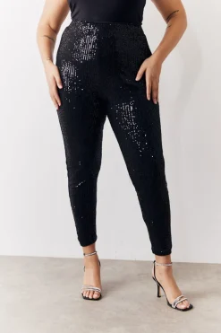 Black Premium Sequin Leggings