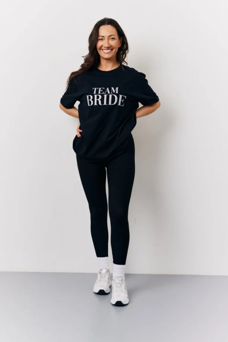 Black Team Bride Slogan T-Shirt