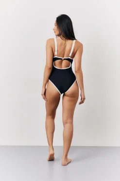 Black U Bar Swimsuit