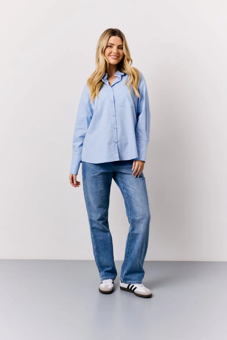 Blue Oversized Shirt