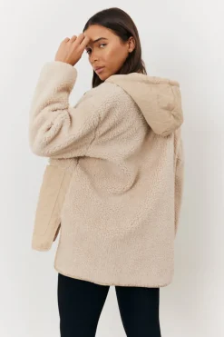 Borg Patched Quilted Jacket