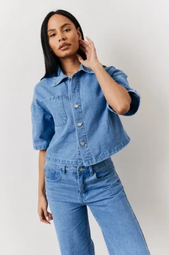 Boxy Denim Shirt
