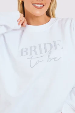 Bride to Be Crew Slogan Sweatshirt