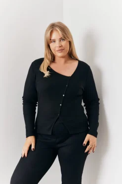 Brushed Rib Asymmetric Co-Ord Top
