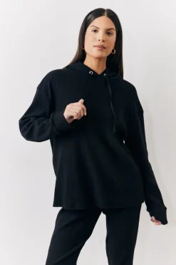 Brushed Rib Co Ord Hoodie