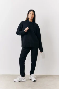 Brushed Rib Co Ord Hoodie