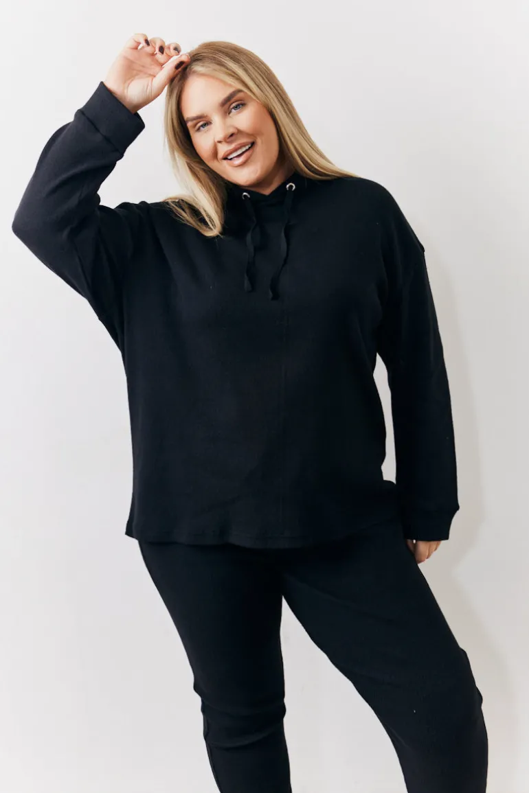 Brushed Rib Co Ord Hoodie