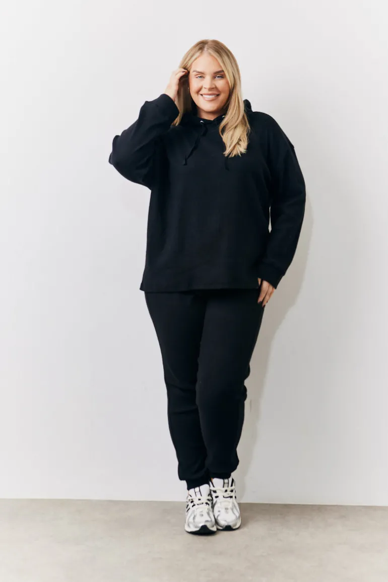 Brushed Rib Co Ord Hoodie