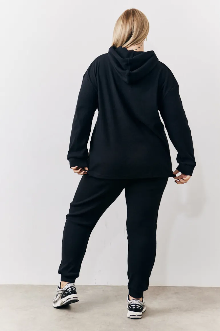Brushed Rib Co Ord Hoodie