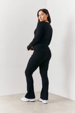 Brushed Rib Fit & Flare Co-Ord Trouser
