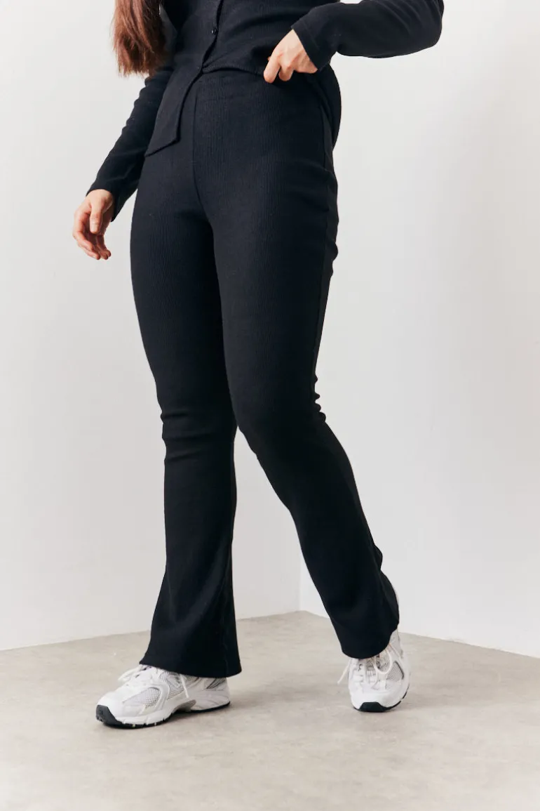 Brushed Rib Fit & Flare Co-Ord Trouser