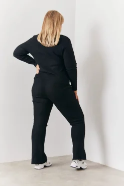 Brushed Rib Fit & Flare Co-Ord Trouser