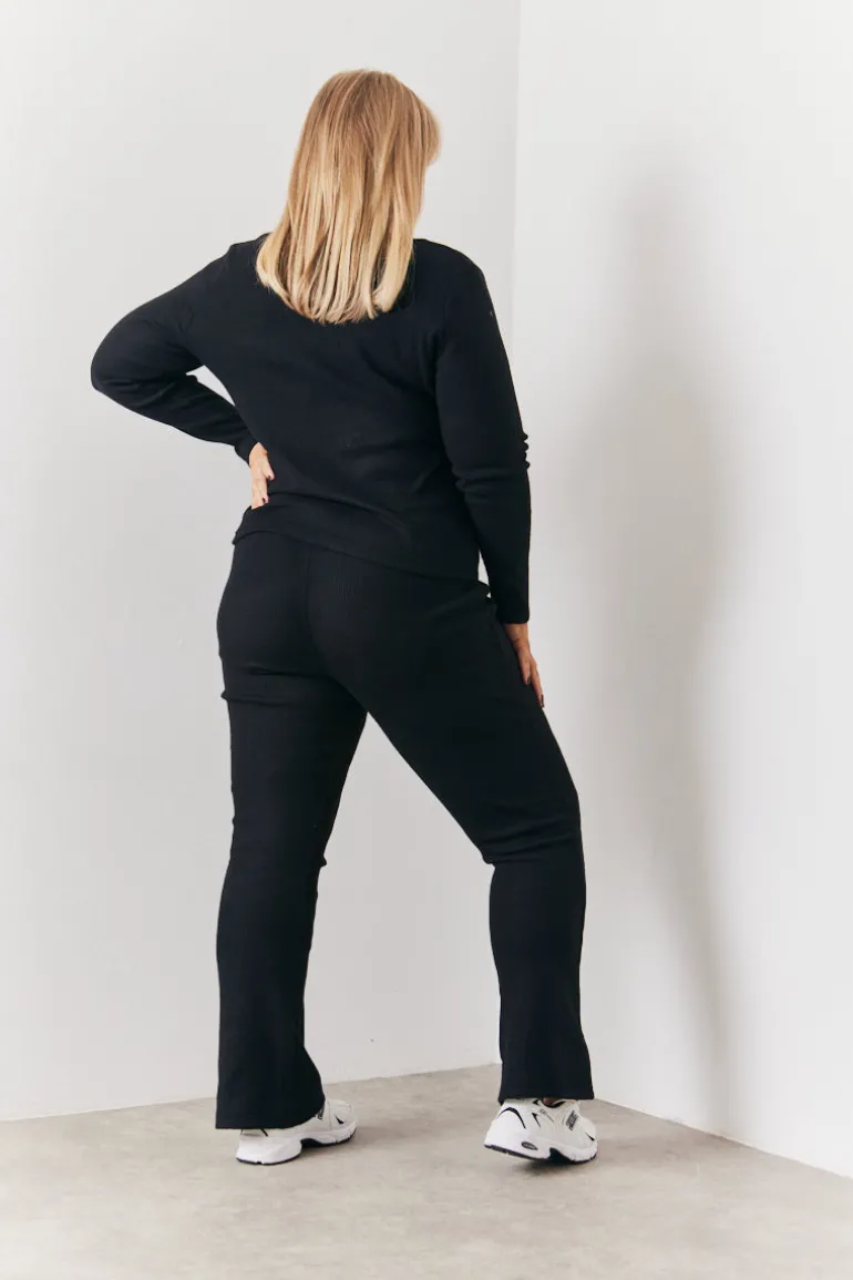 Brushed Rib Fit & Flare Co-Ord Trouser