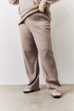 Brushed Rib Flare Leg Co Ord Trouser