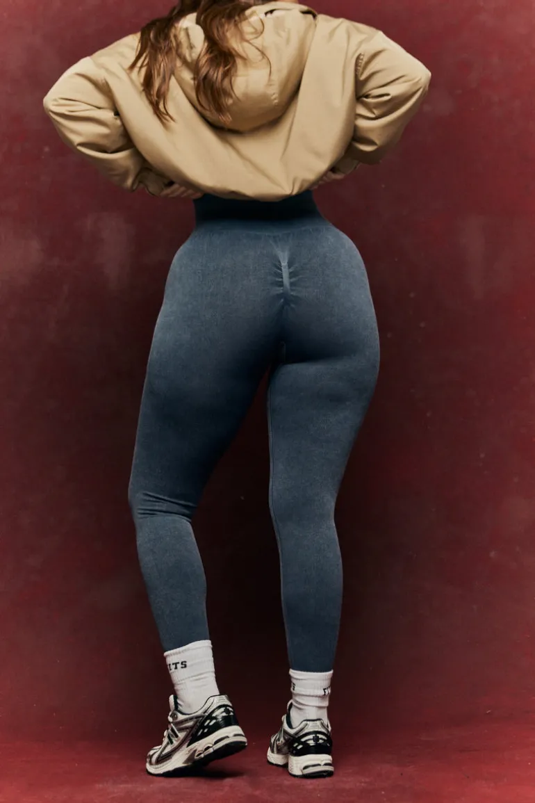 Charcoal Grey Seamless High Waist Bum Boosting Leggings