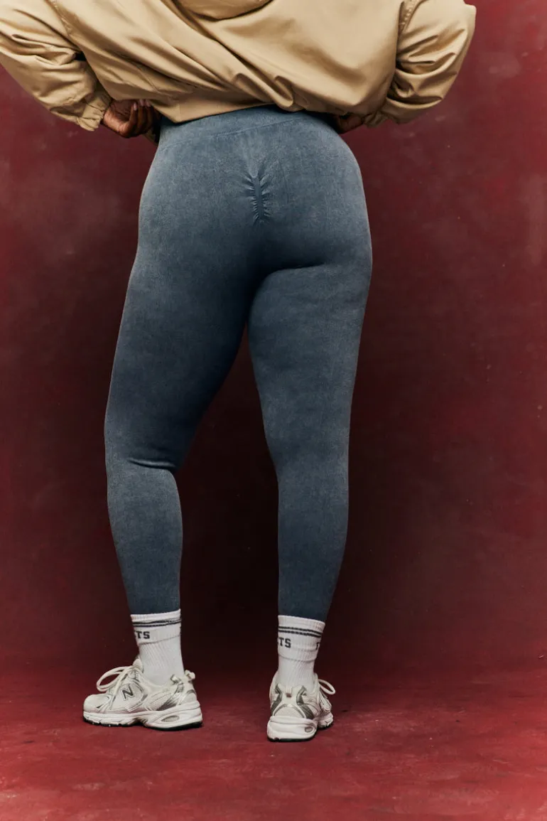 Charcoal Grey Seamless High Waist Bum Boosting Leggings