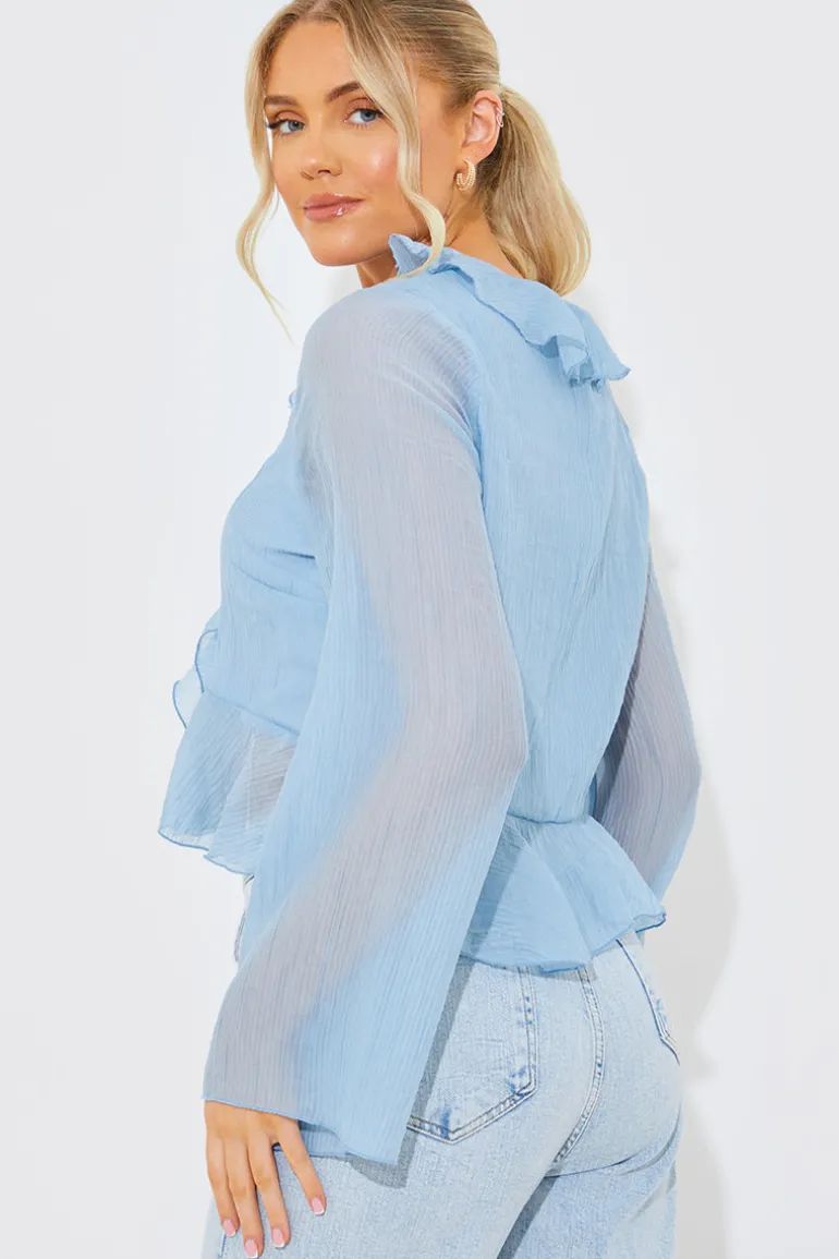 Chiffon Frill Blouse