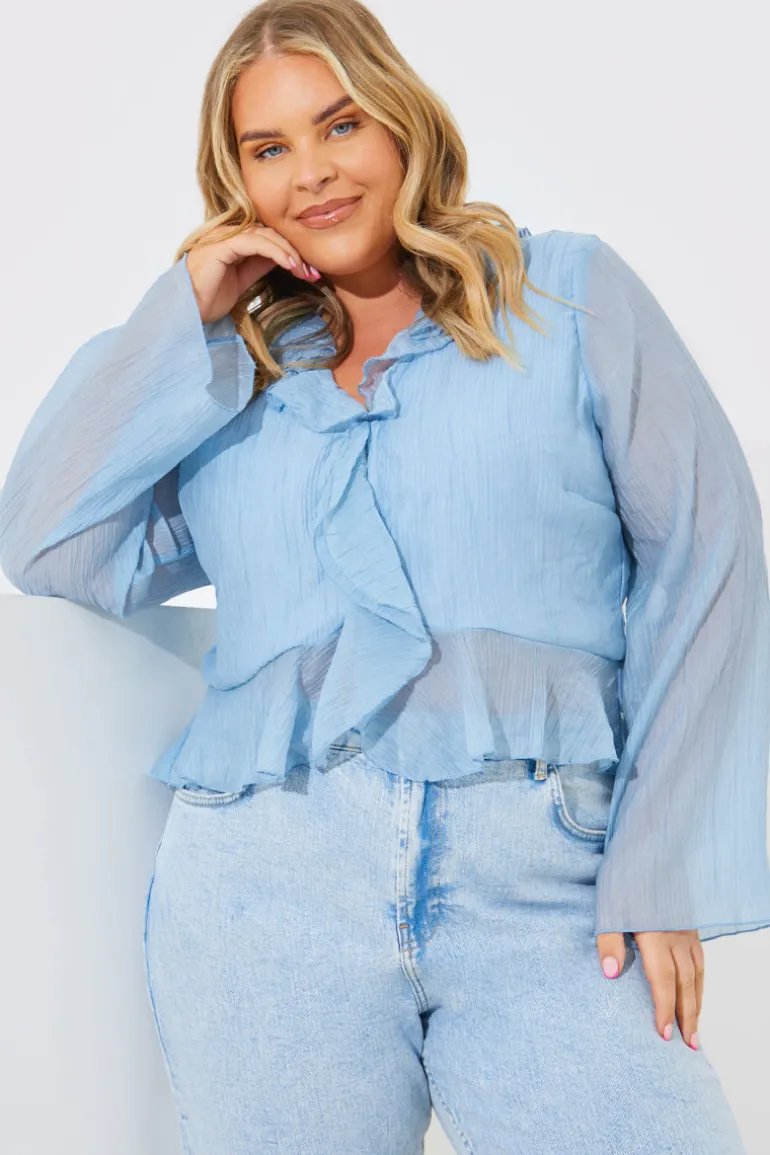 Chiffon Frill Blouse