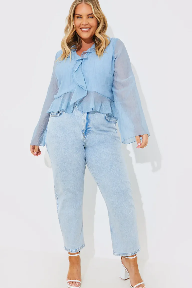 Chiffon Frill Blouse
