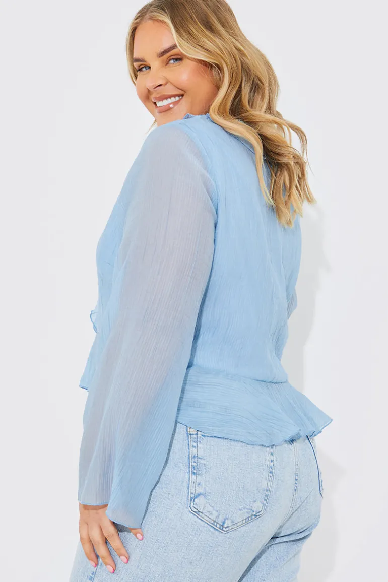 Chiffon Frill Blouse