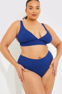Contour Rib Bralette Bikini Top