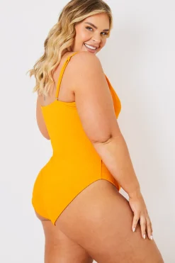 Control Crinkle Wrap Front O Ring Swimsuit