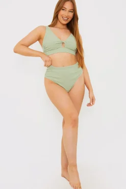 Control High Waisted Rib Bikini Bottoms