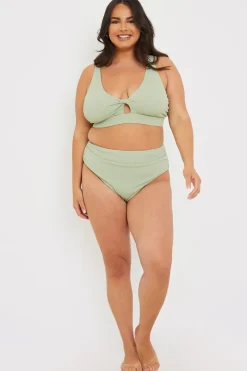 Control High Waisted Rib Bikini Bottoms